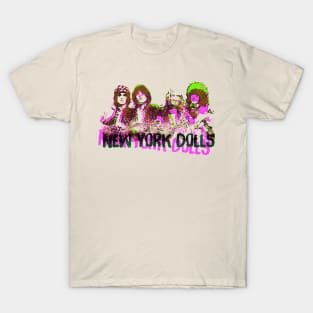 new york dolls offset graphic T-Shirt